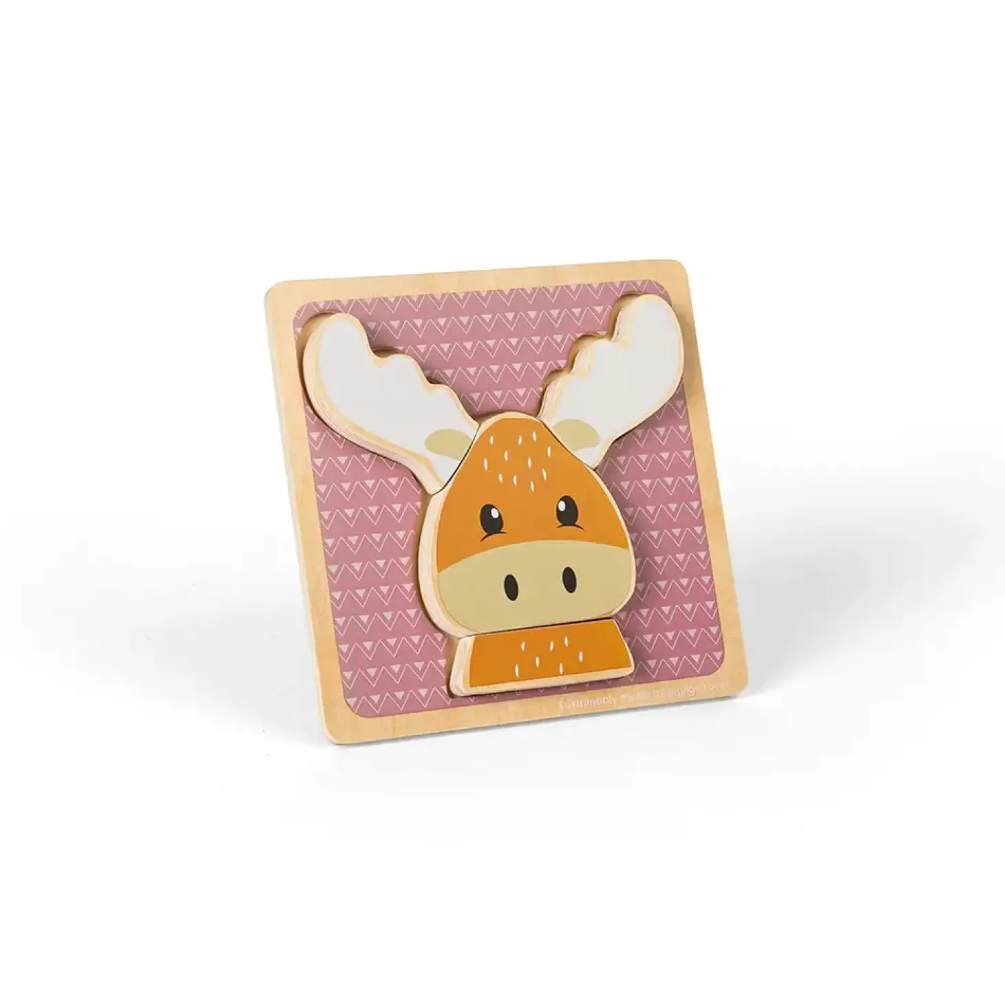 Drewniane puzzle Reniferek