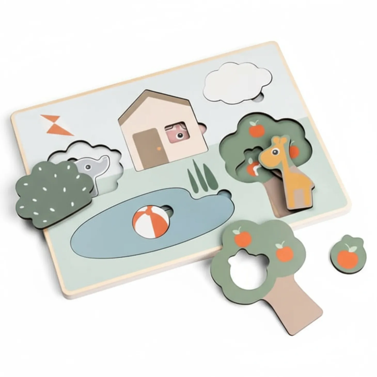 Drewniane puzzle warstwowe Deer Friends