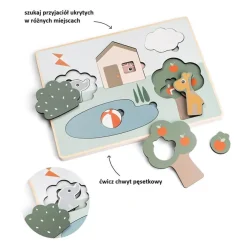 Drewniane puzzle warstwowe Deer Friends