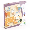 Drewniane puzzle ZWIERZĄTKA ZIMĄ