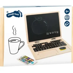 Drewniany laptop z tablicą magnetyczną
