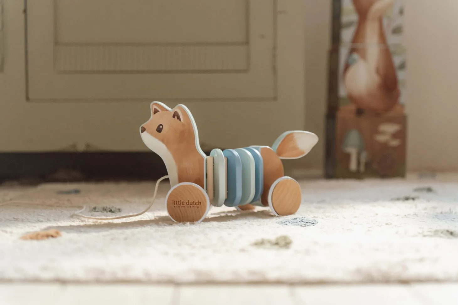 Drewniany lisek do ciągnięcia Forest Friends FSC