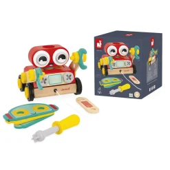 Drewniany robot do skręcania i ciągnięcia Brico ‘Kids 2+