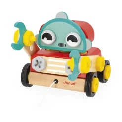 Drewniany robot do skręcania i ciągnięcia Brico ‘Kids 2+