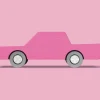 Drewniany samochodzik - Pink