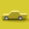 Drewniany samochodzik - Yellow