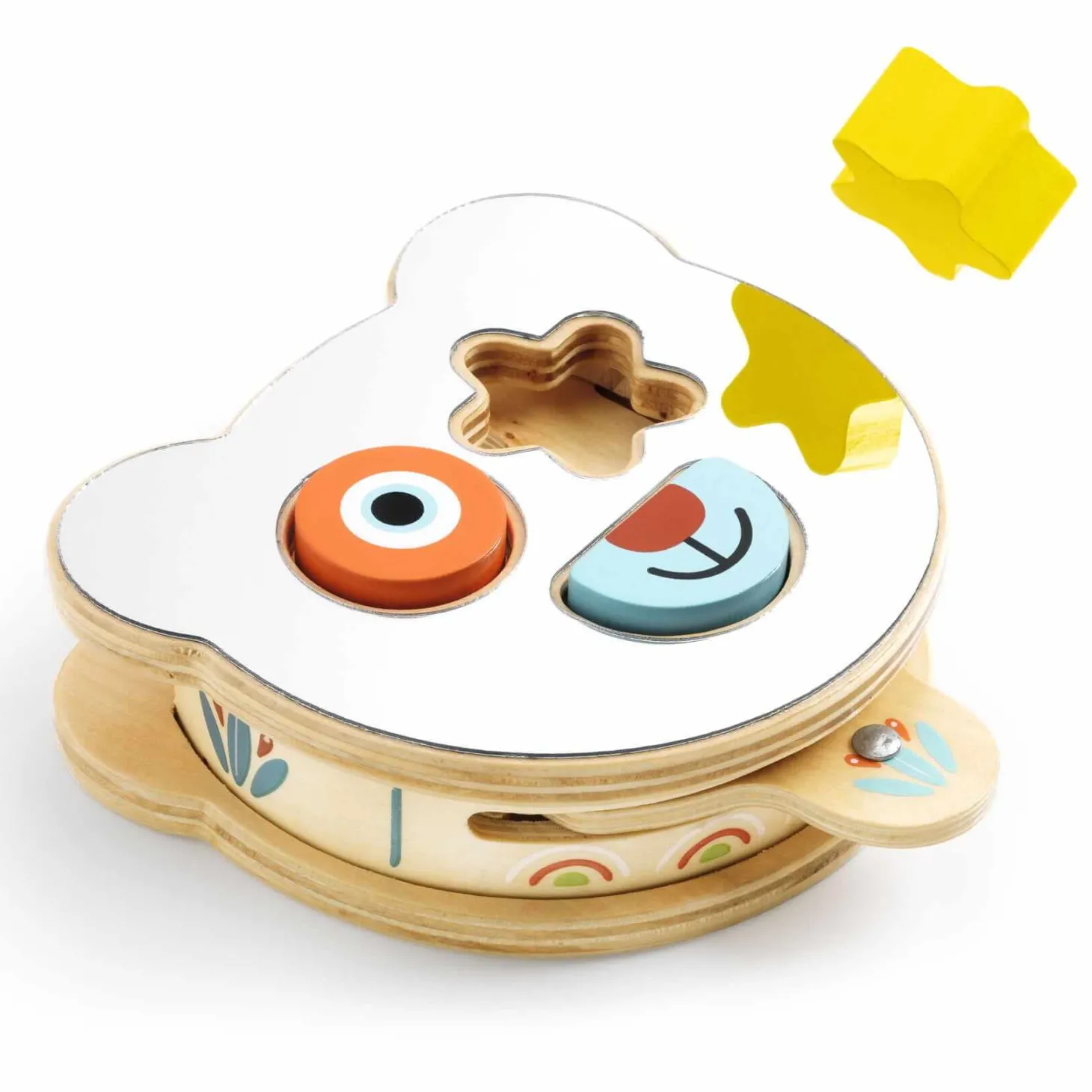 Drewniany sorter z lusterkiem BABY BOOMI