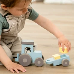 Drewniany Traktor z Krówką Dotti Tiny Farm
