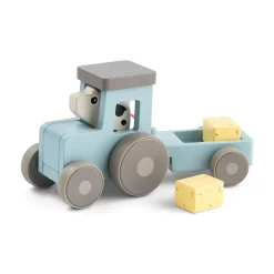 Drewniany Traktor z Krówką Dotti Tiny Farm