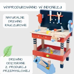 Drewniany warsztat, stolik