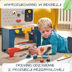 Drewniany zestaw majsterkowicza, warsztat