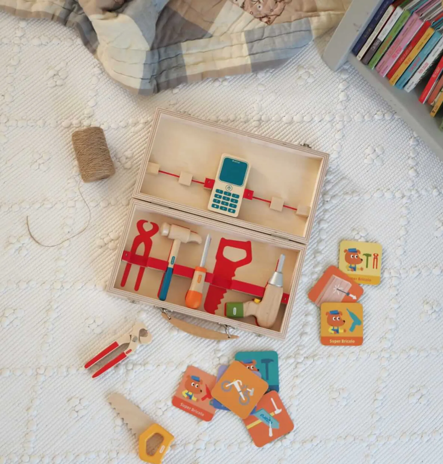 Drewniany zestaw Super Bricolo 3+