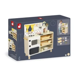 Duża drewniana kuchnia z 19 akcesoriami Shiny Grandma 3+
