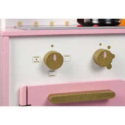 Duża kuchnia drewniana z dźwiękiem i 6 akcesoriami Candy Chic