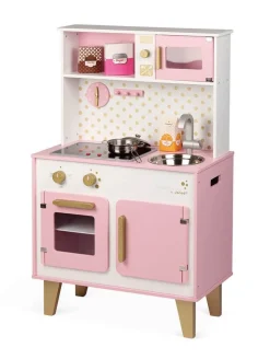 Duża kuchnia drewniana z dźwiękiem i 6 akcesoriami Candy Chic