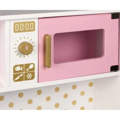 Duża kuchnia drewniana z dźwiękiem i 6 akcesoriami Candy Chic