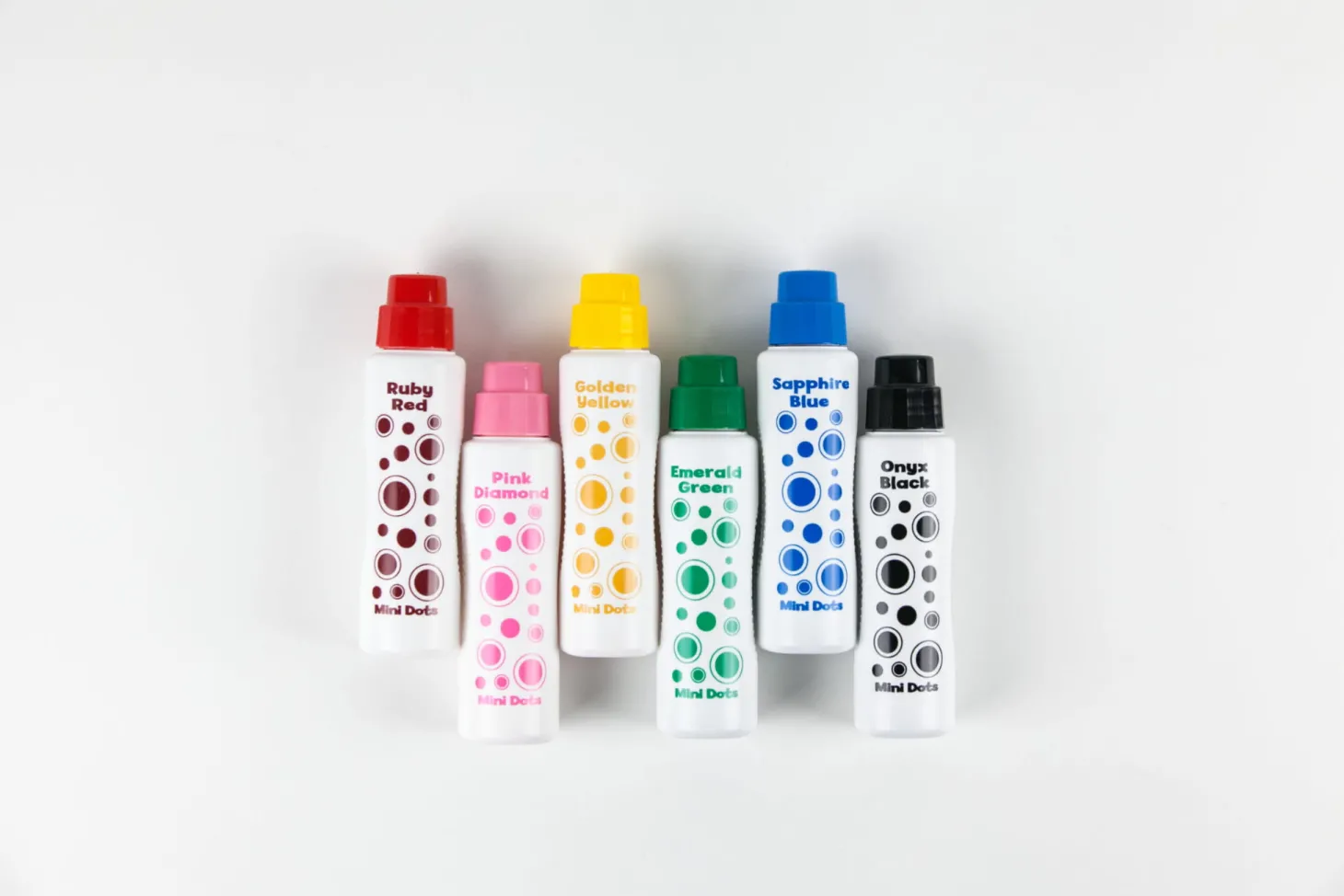 Duże Flamastry Kropkowe Mini - Klejnoty