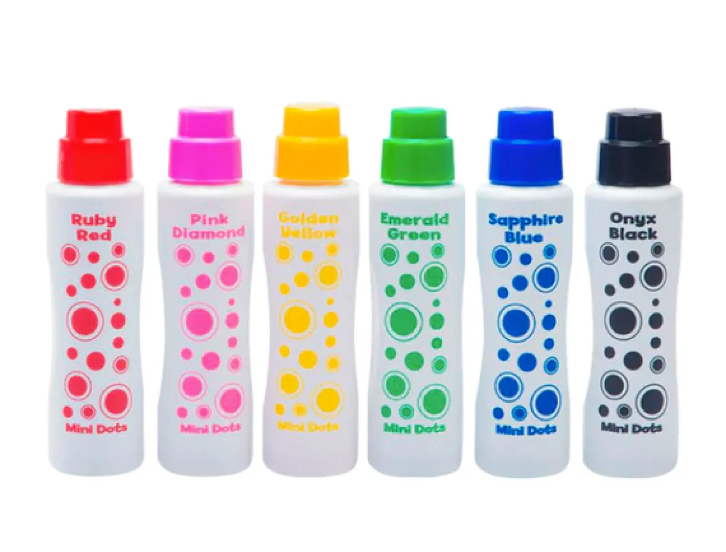 Duże Flamastry Kropkowe Mini - Klejnoty