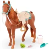 Duży koń dla lalki 46cm – American Saddlebered z akcesoriami