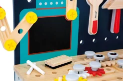 Duży stolik warsztat drewniany magnetyczny Robot Brico ‘Kids 3+
