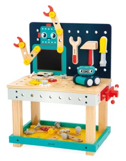 Duży stolik warsztat drewniany magnetyczny Robot Brico ‘Kids 3+