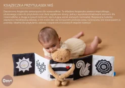 Dwustronna książeczka sensoryczna - przytulny miś