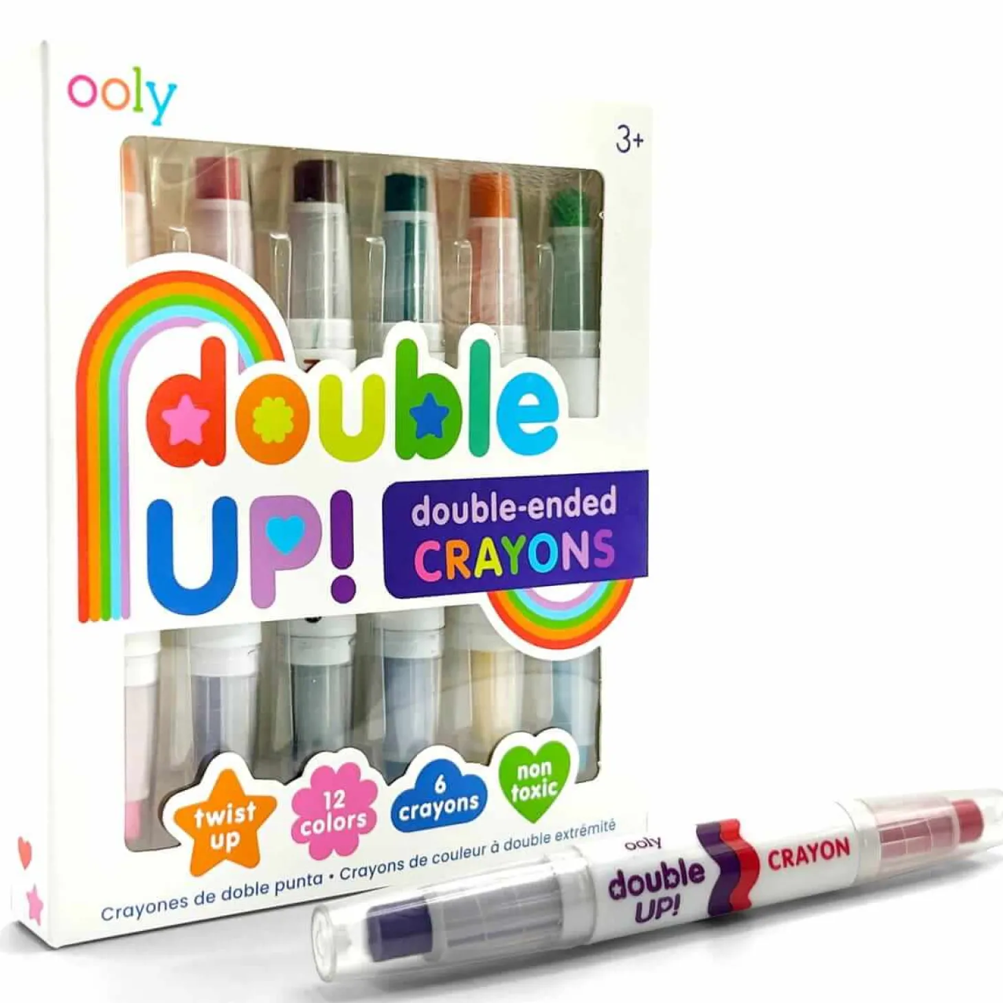 Dwustronne kredki Double Up, 6 szt.