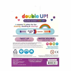 Dwustronne kredki Double Up, 6 szt.