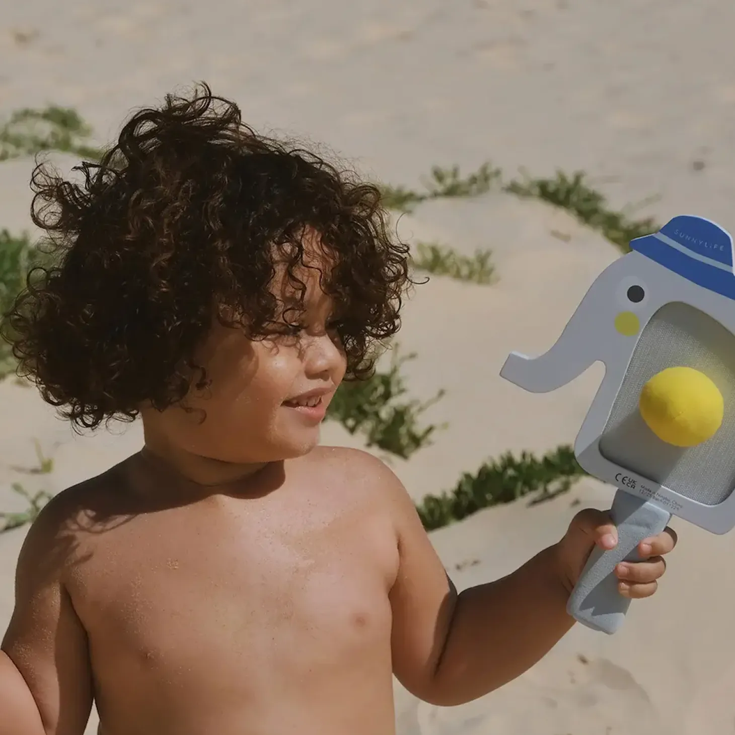 Dziecięce rakietki plażowe na rzep - Eli the Elephant