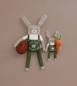 Dziergany królik z wełny alpaki - little farmer