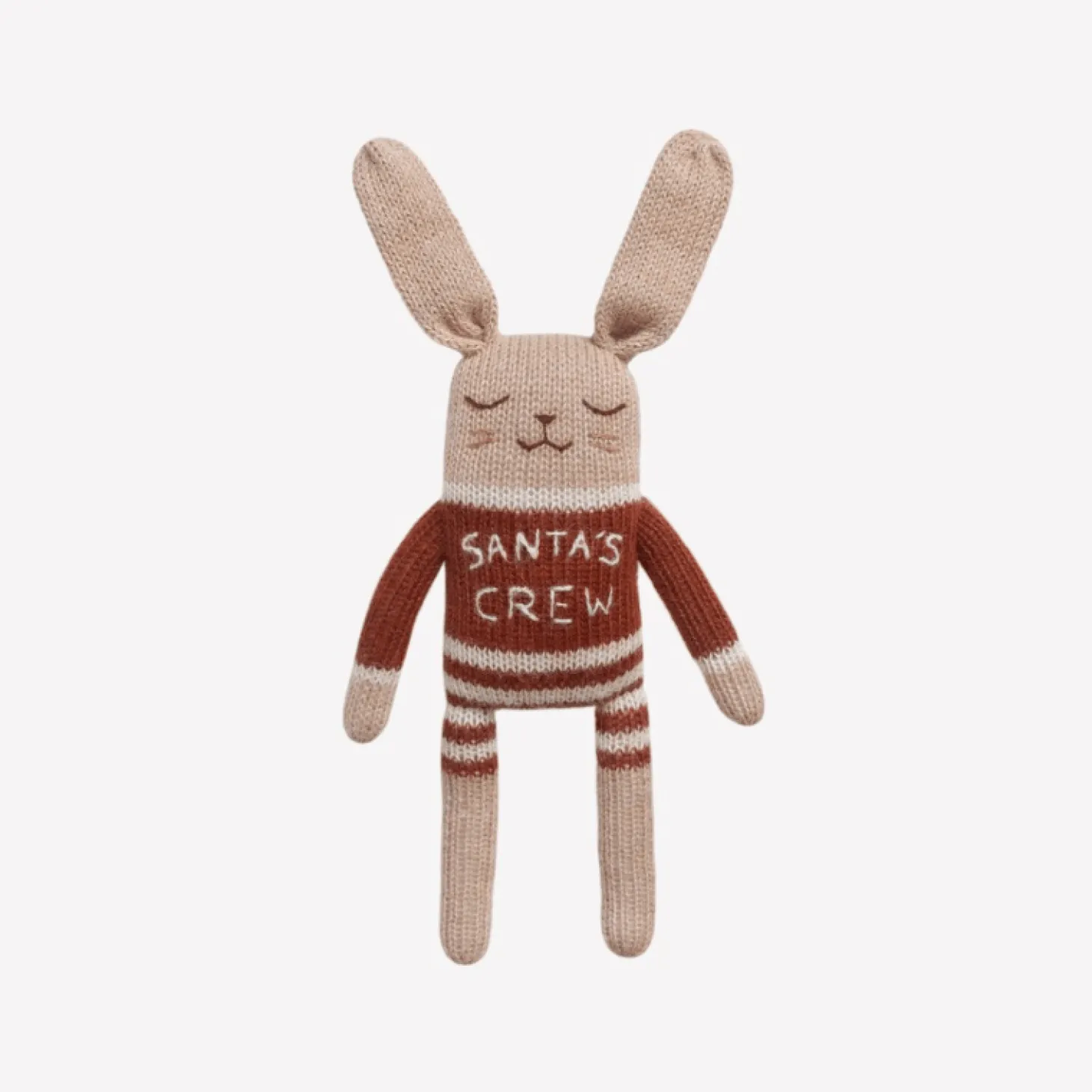 Dziergany królik z wełny alpaki - Santa's Crew