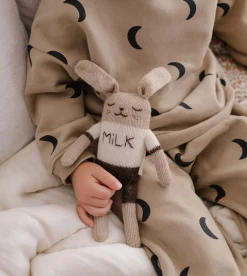 Dziergany królik z wełny alpaki - Milk