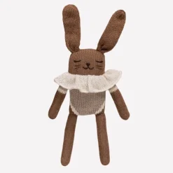 Dziergany królik z wełny alpaki - oat bodysuit