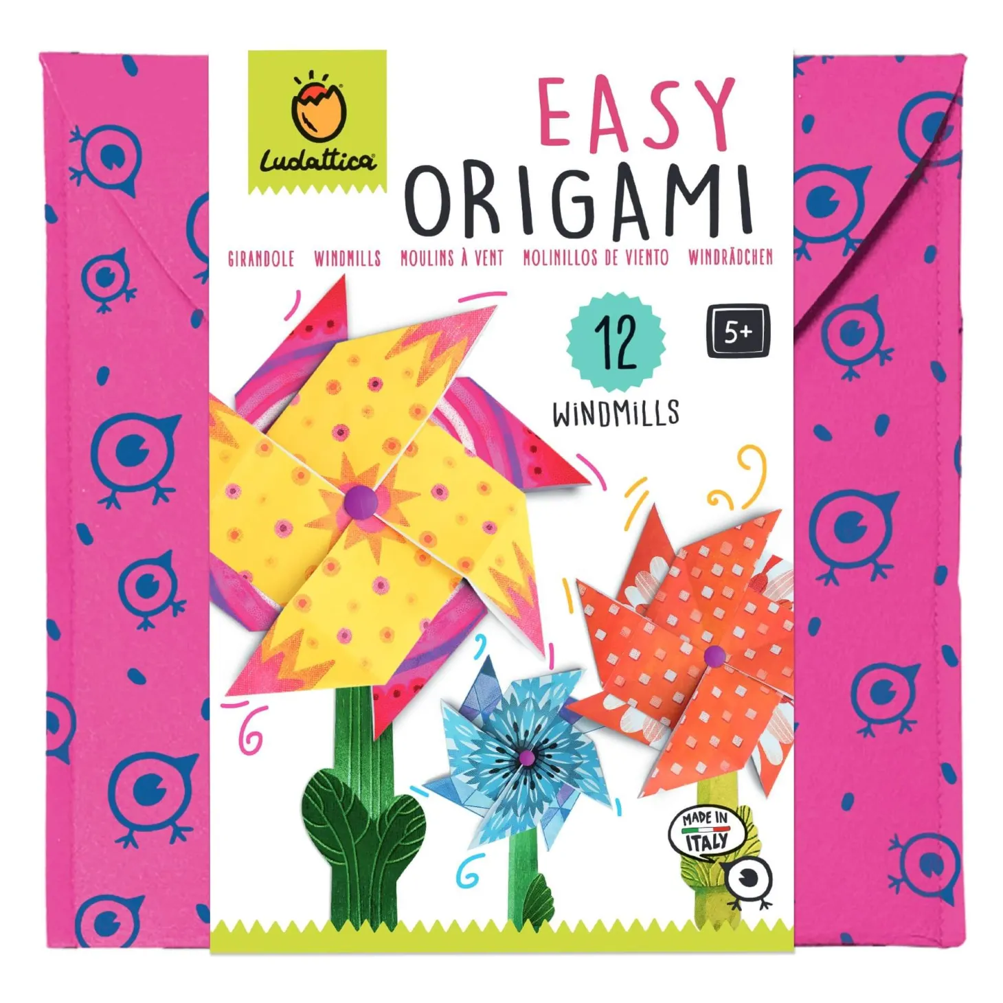 EASY ORIGAMI - zestaw kreatywny - WIATRACZKI