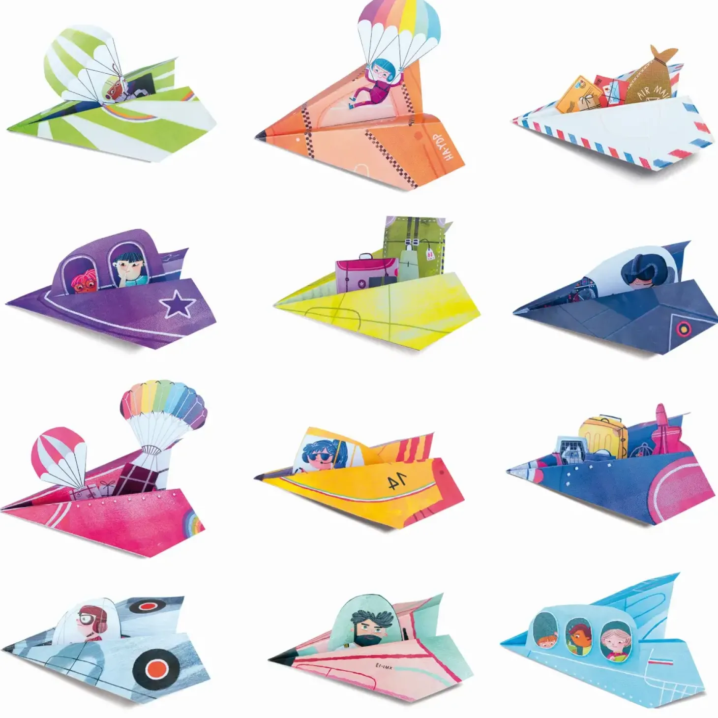 EASY ORIGAMI - zestaw kreatywny - SAMOLOTY