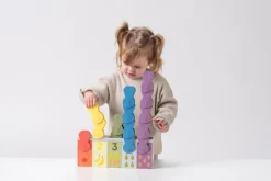 Edukacyjna zabawka z klipsami - Dopasuj i licz!