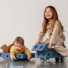 Explorer set - Kreatywne klocki rozwijające motorykę dużą: Deep blue, Sky blue 8w1