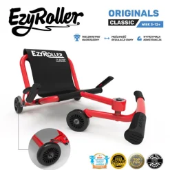EzyRoller Classic Pojazd gokart napędzany nogami klasyczny 3-12 lat - Red