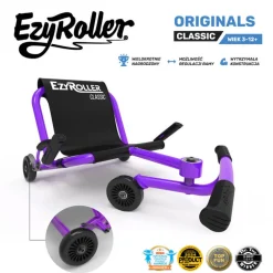 EzyRoller Classic Pojazd gokart napędzany nogami klasyczny 3-12 lat - Purple