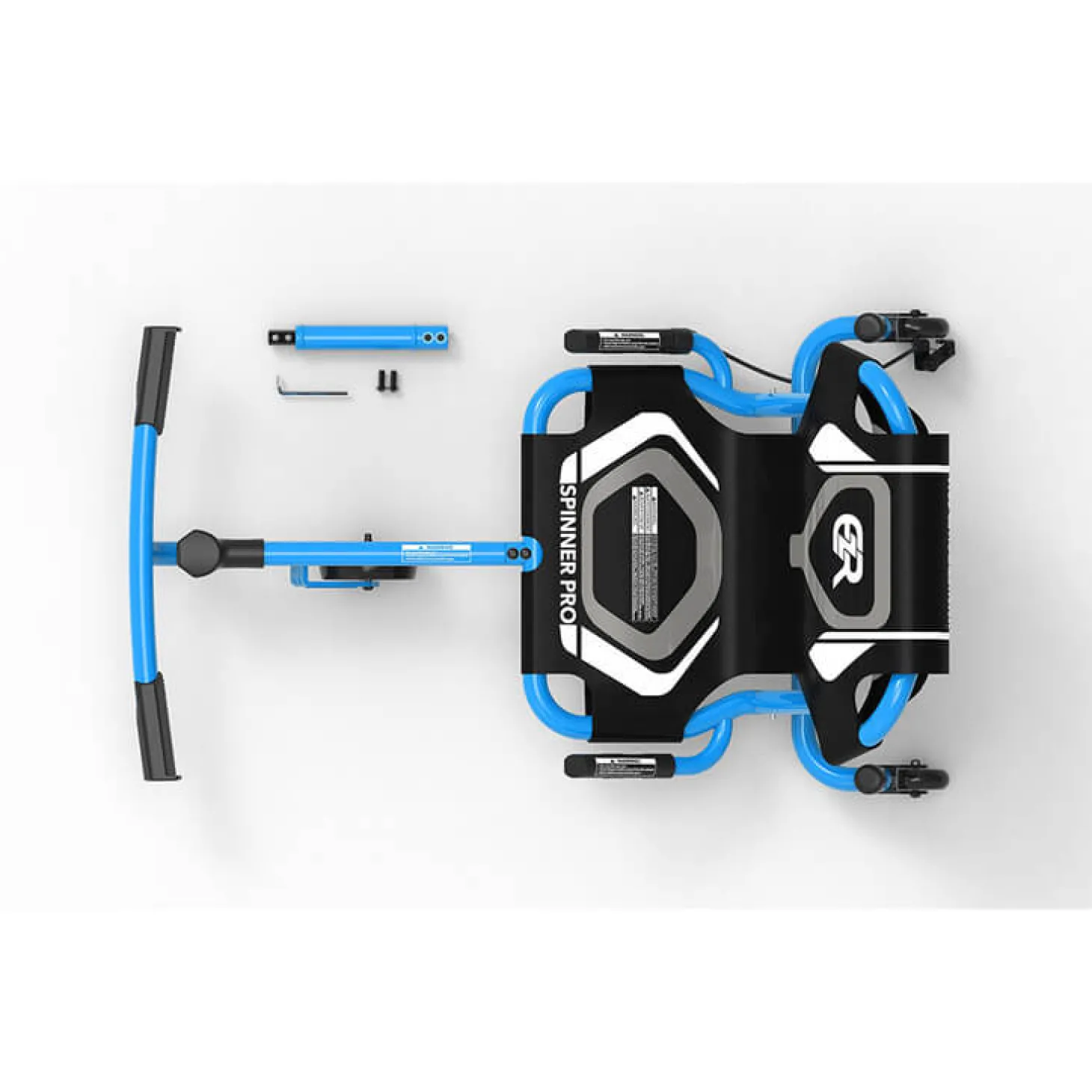 EzyRoller Spinner Pro X Pojazd gokart napędzany nogami z funkcją 360° 10 lat+ - Blue