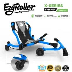 EzyRoller Spinner X Pojazd gokart napędzany nogami z funkcją 360° 4-12 lat - Blue