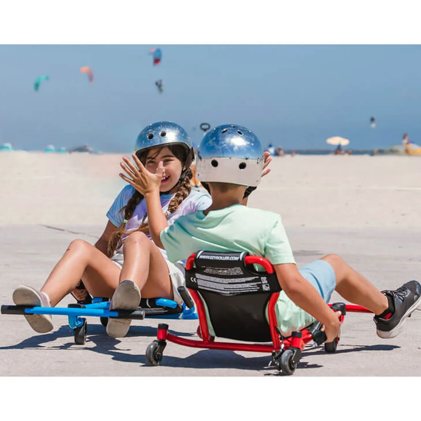 EzyRoller Spinner X Pojazd gokart napędzany nogami z funkcją 360° 4-12 lat - Blue