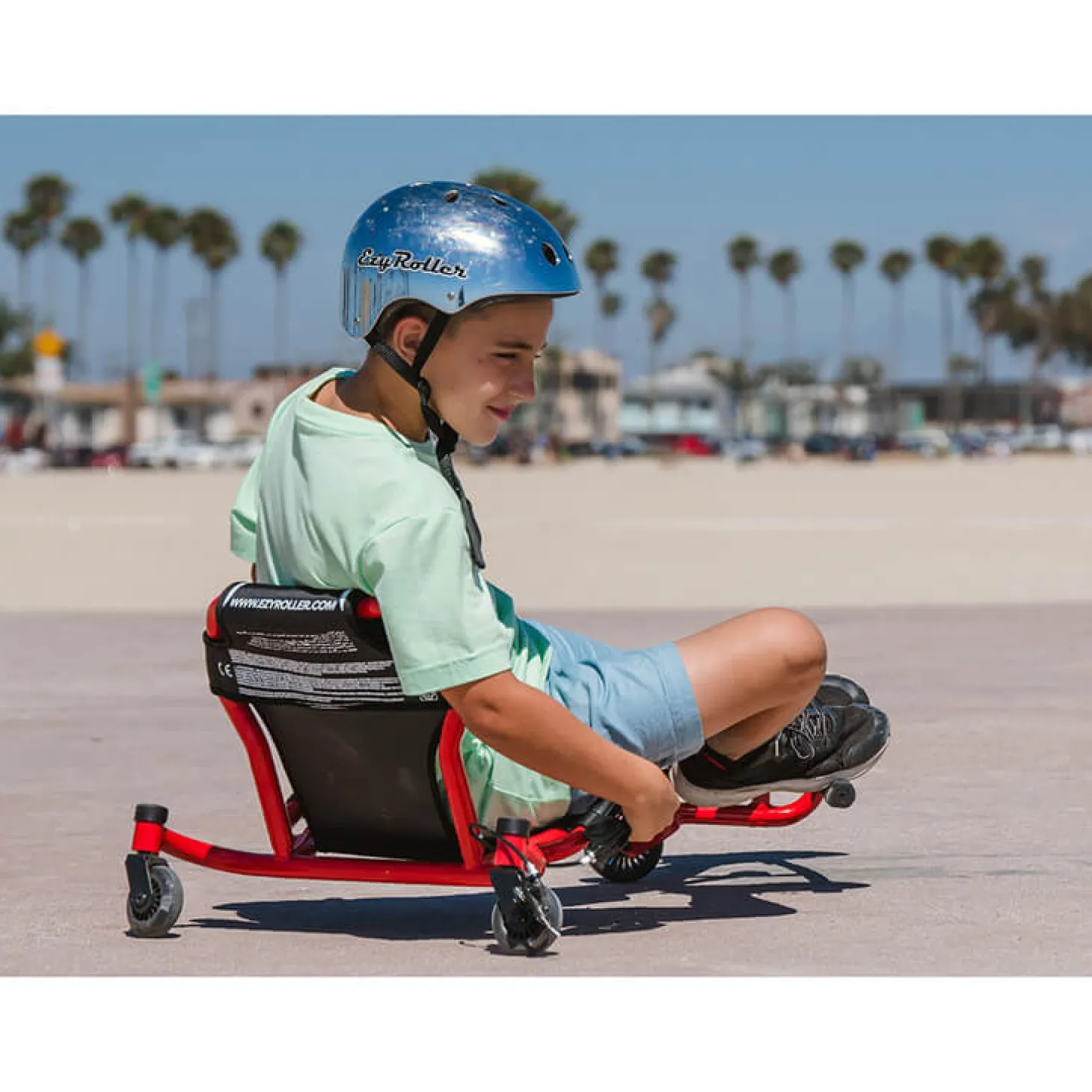 EzyRoller Spinner X Pojazd gokart napędzany nogami z funkcją 360° 4-12 lat - Blue
