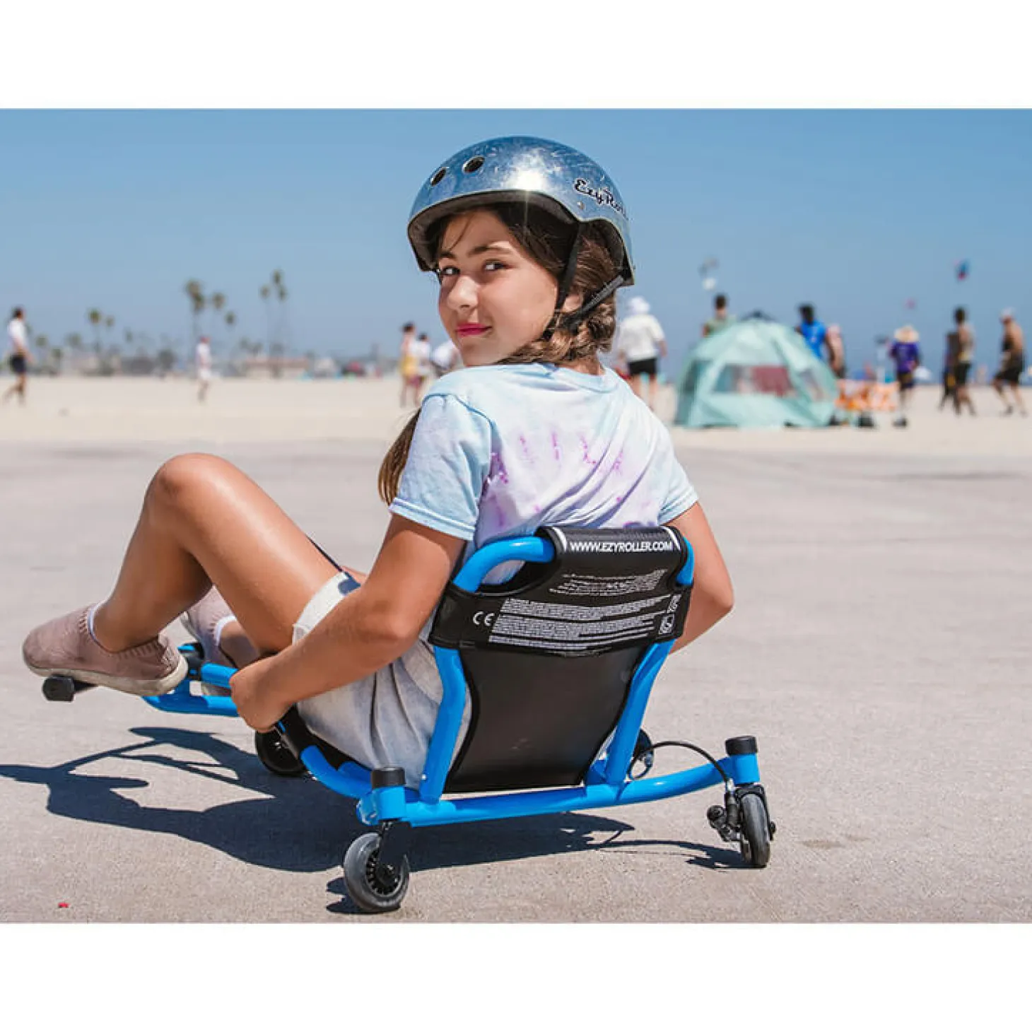 EzyRoller Spinner X Pojazd gokart napędzany nogami z funkcją 360° 4-12 lat - Pink