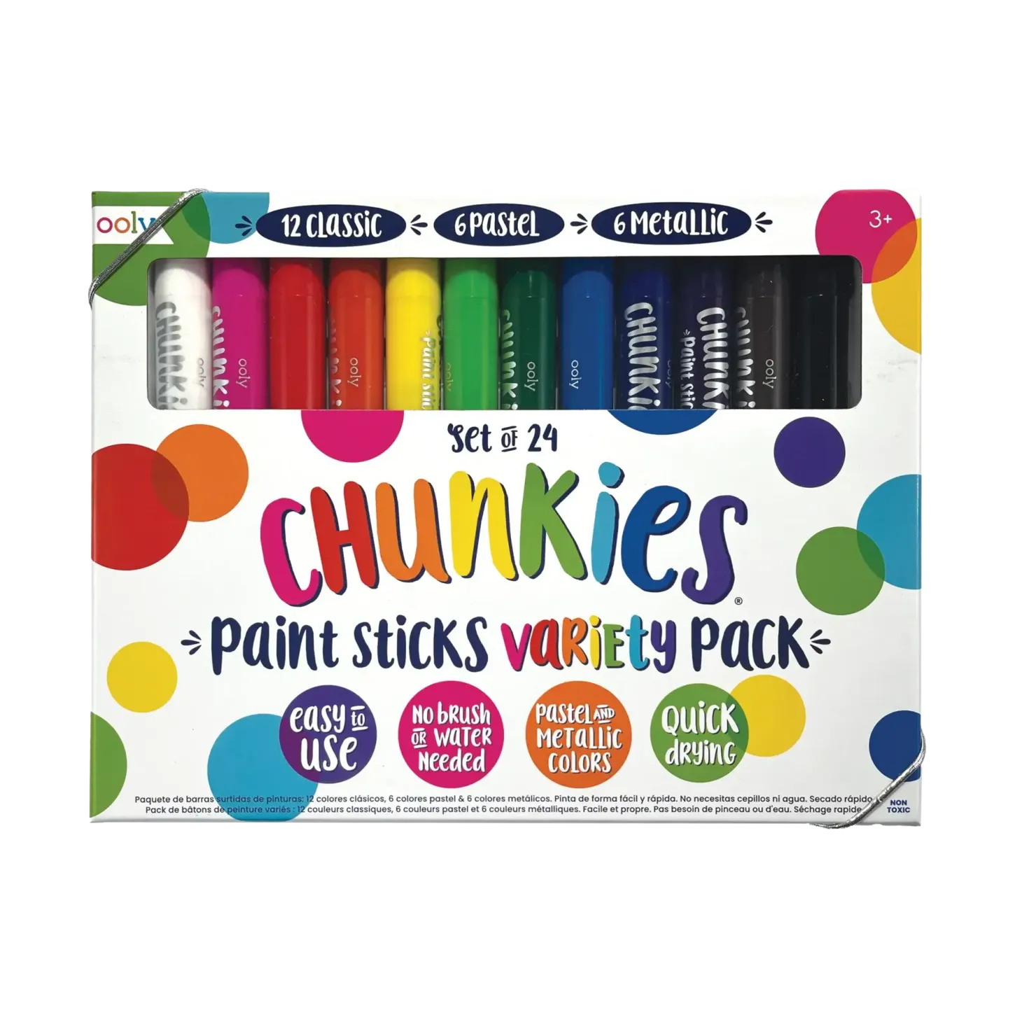 Farba w kredce 24 szt., Chunkies Paint Sticks