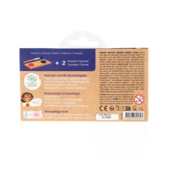 Farby do malowania twarzy NINJA i SUPERBOHATER, 3 x 2,5 g, COSMEBIO