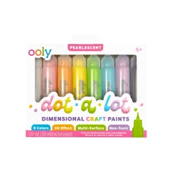 Farby Kropkowe Dot-A-Lot, Perłowe, 8 farb