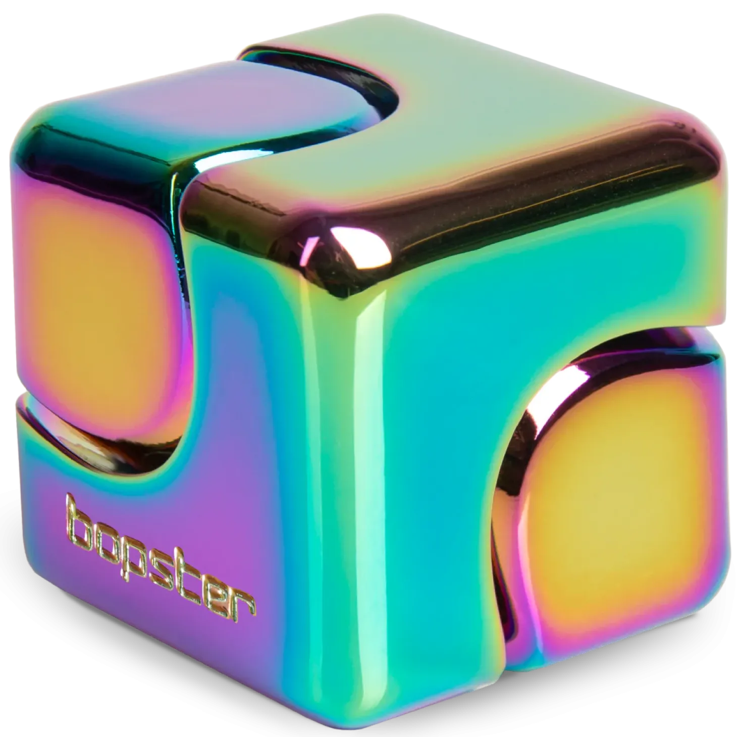 Fidget Cube Spinner - Wielokolorowy, Metaliczny