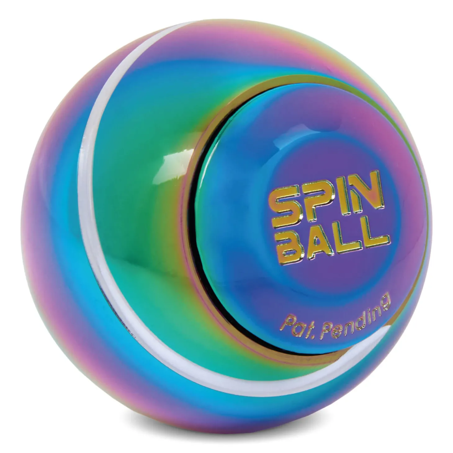 Fidget Spinner, Spin Ball - Wielokolorowy, Metaliczny