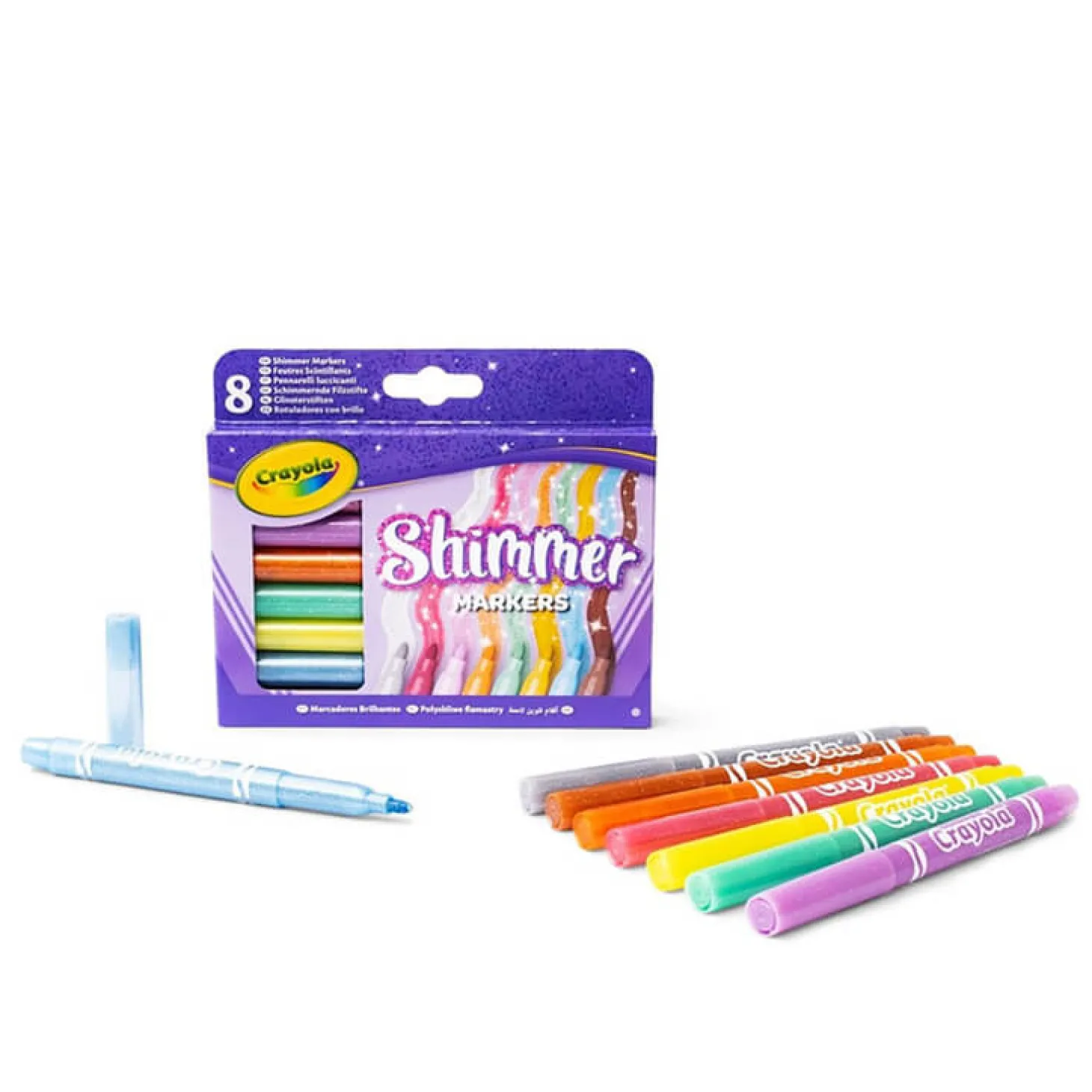 Flamastry błyszczące Shimmer, 8szt.